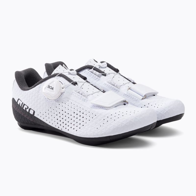 Кросівки велосипедні шосе жіночі Giro Cadet Carbon white 5