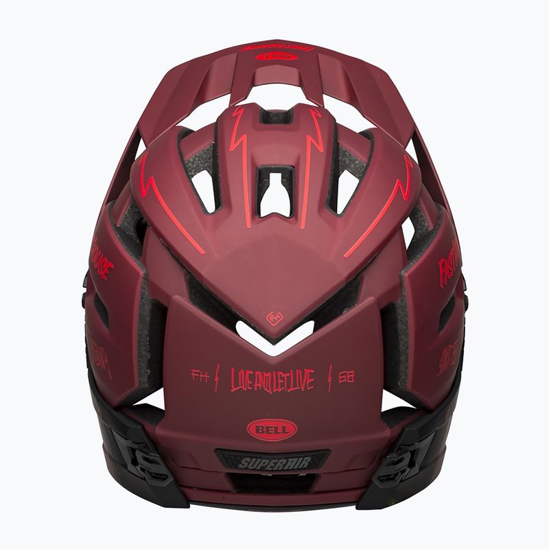 Шолом велосипедний Bell FF Super Air R MIPS Spherical 2023 matte red black/fasthouse 4