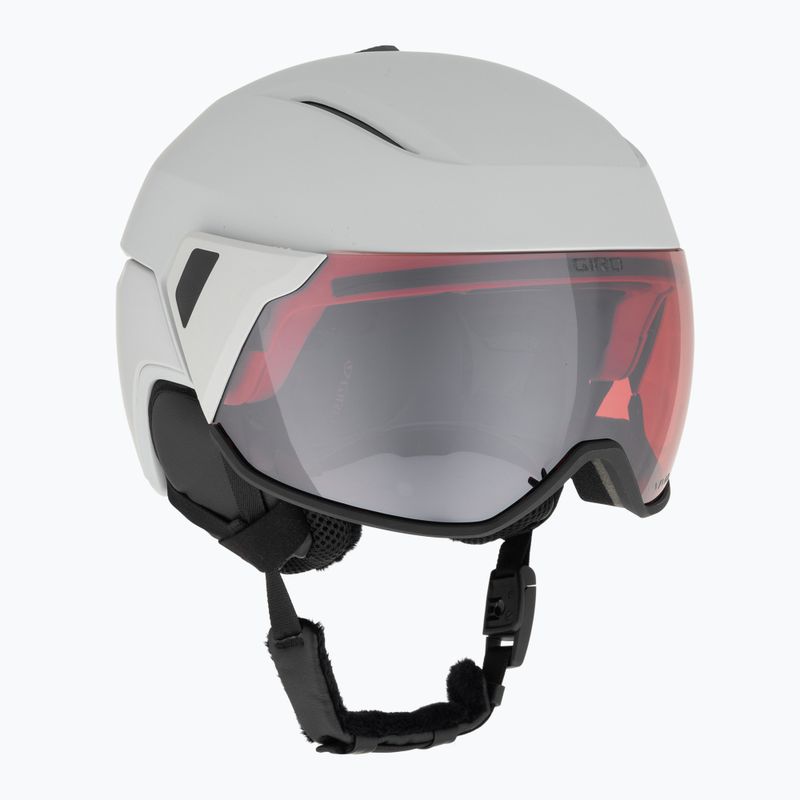 Шолом гірськолижний Giro Orbit Spherical matte light grey/vivid ember