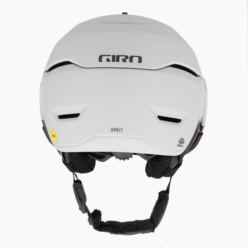 Шолом гірськолижний Giro Orbit Spherical matte light grey/vivid ember 3