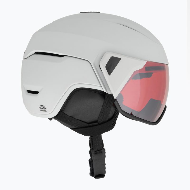 Шолом гірськолижний Giro Orbit Spherical matte light grey/vivid ember 4