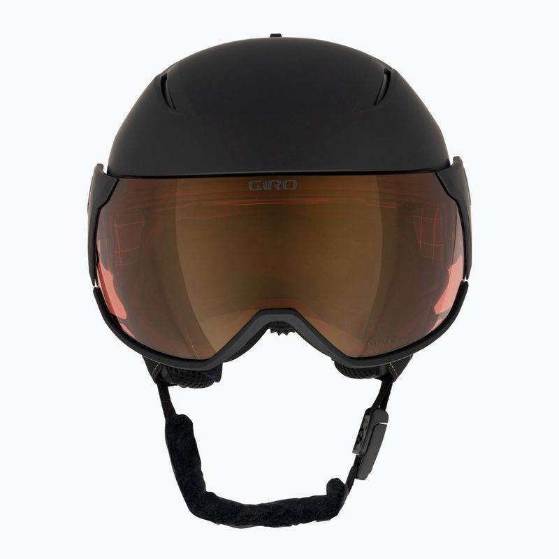 Шолом гірськолижний жіночий Giro Aria Spherical matte black/vivid cooper 2