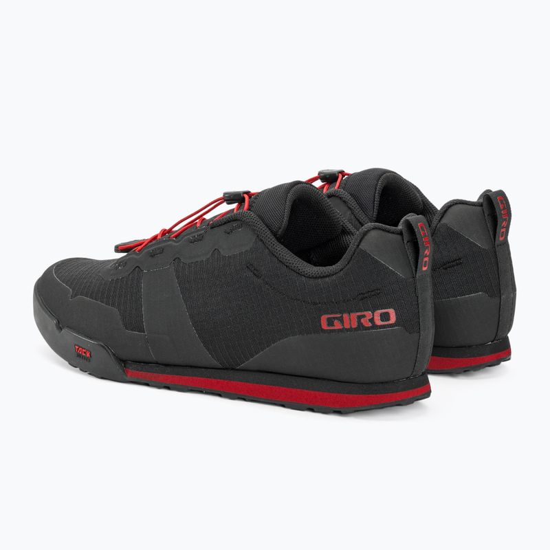 Кросівки велосипедні на платформі чоловічі Giro Tracker Fastlace black/bright red 4