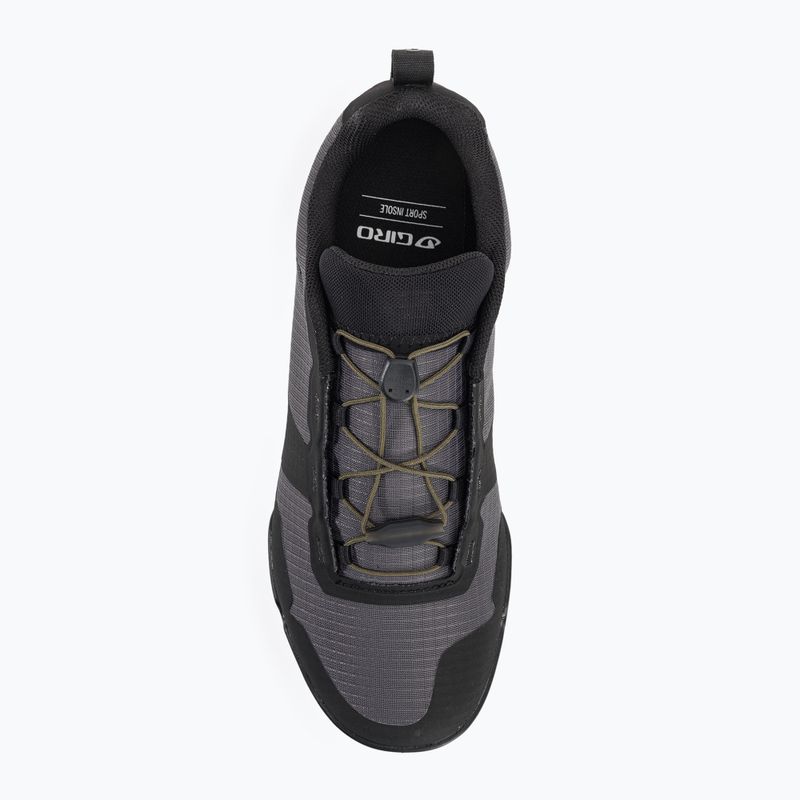 Кросівки велосипедні на платформі чоловічі Giro Tracker Fastlace dark shadow/trail green 6