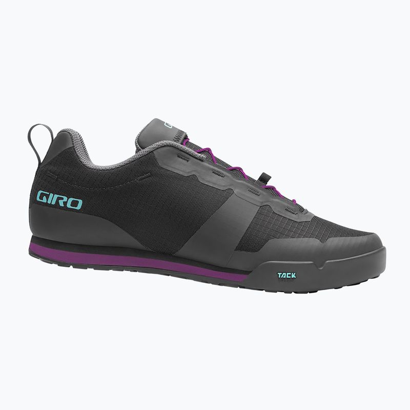 Кросівки велосипедні на платформі жіночі Giro Tracker Fastlace black/throwback purple