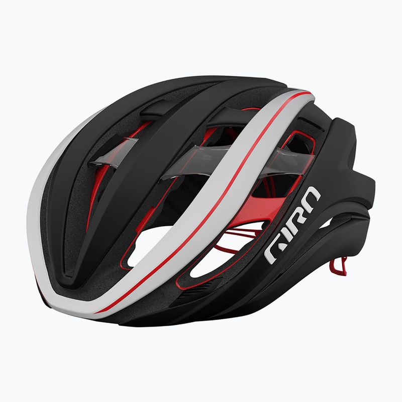 Шолом велосипедний Giro Aether Spherical MIPS matte black/white/red