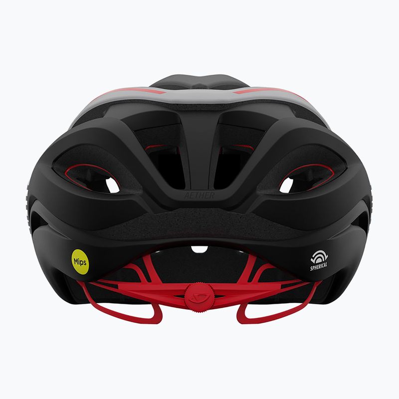 Шолом велосипедний Giro Aether Spherical MIPS matte black/white/red 3