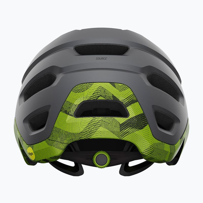 Шолом велосипедний Giro Source Integrated MIPS matte metallic black/ano lime 3