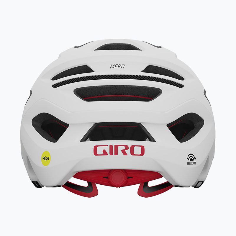 Шолом велосипедний Giro Merit Spherical MIPS matte white/black 4