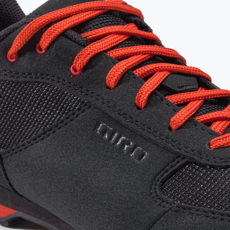 Кросівки велосипедні МТВ чоловічі Giro Rumble VR black/glowing red 8