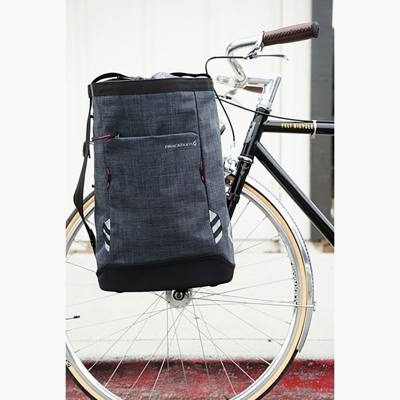 Сумка велосипедна на багажник Blackburn Central Shopper's 23 л чорний 4