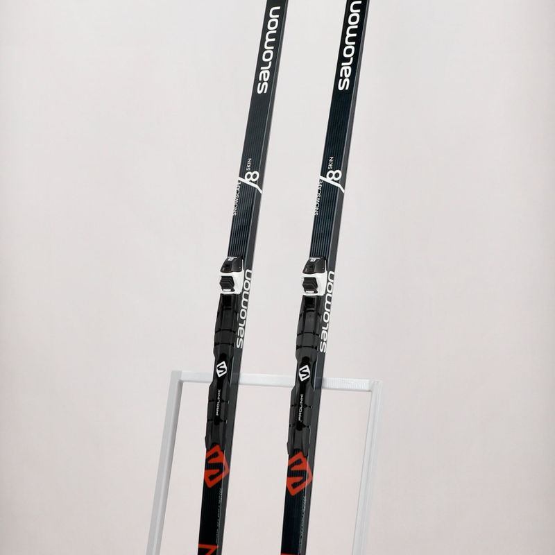 Лижі бігові Salomon Snowscape 8 Skin + Prolink Auto чорно-червоні L413753PM 11