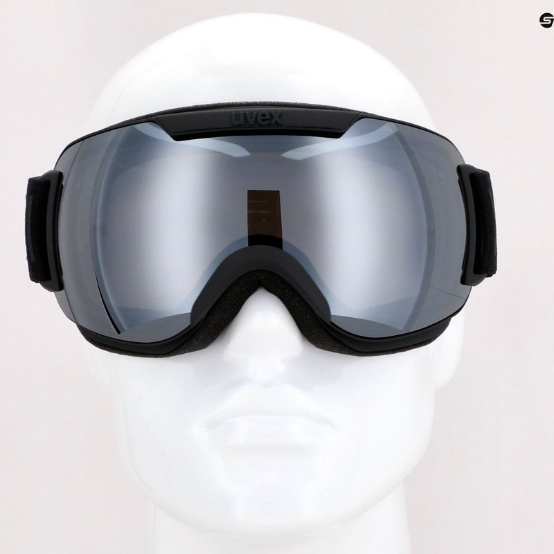 Маска лижна UVEX Downhill 2000 FM black mat/mirror silver/clear 55/0/115/2030 8