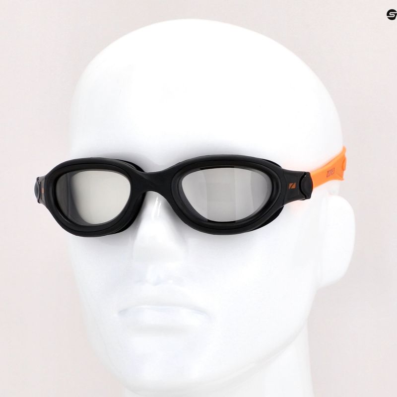 Окуляри для плавання ZONE3 Venator-X Swim black/neon orange SA21GOGVE113 7