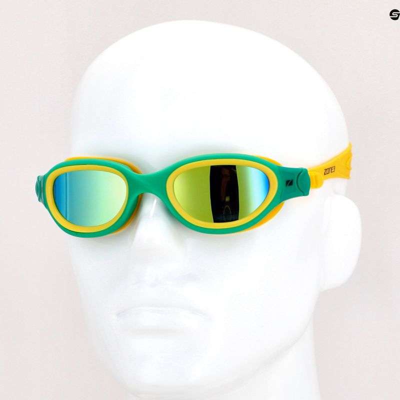 Окуляри для плавання ZONE3 Venator-X Swim green/yellow SA21GOGVE115 7