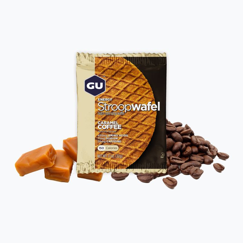 GU Energy Stroopwaffle снек 32 г карамельна кава 2