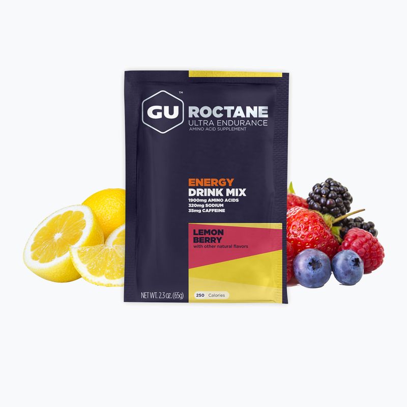 GU Roctane Energy Drink Mix 65 г лимон/ягода 2