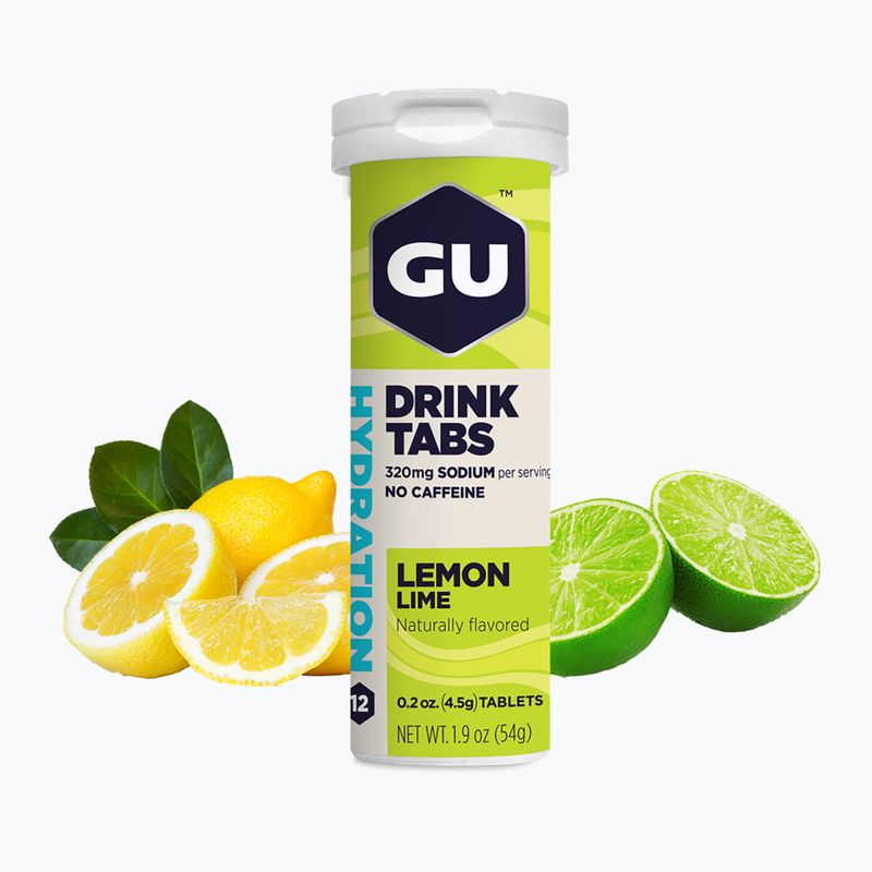 Ізотонічний напій GU Hydration Drink 12 табл. лимон/лайм 2