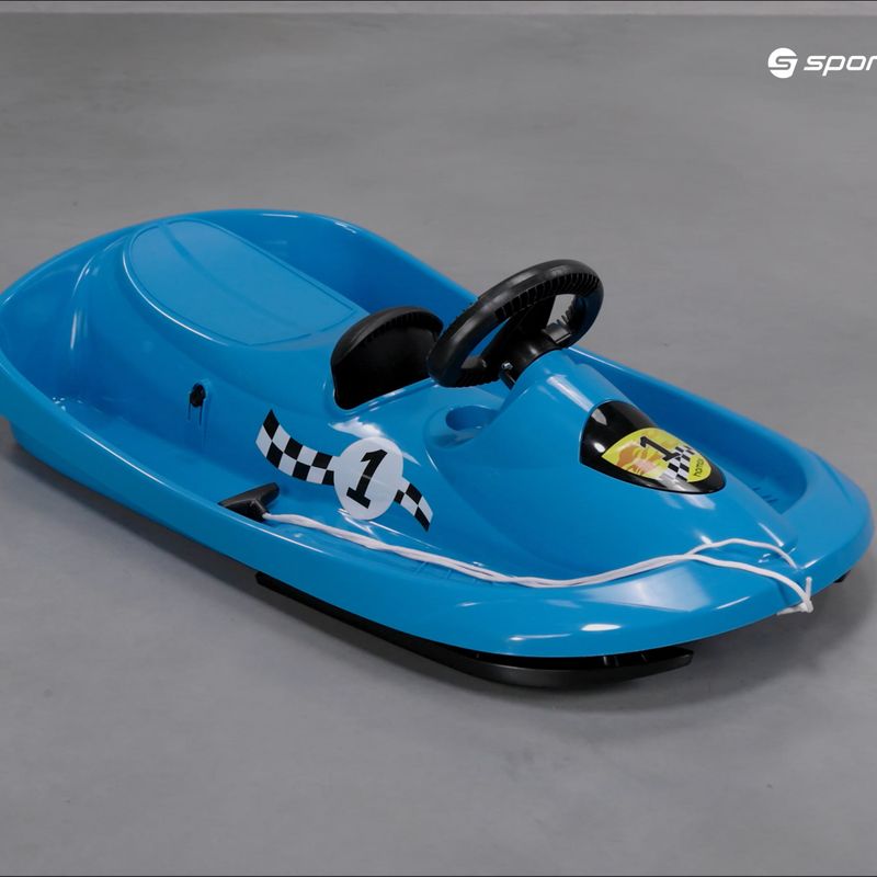 Санки з кермом дитячі Hamax Sno Formel сині 503412 7