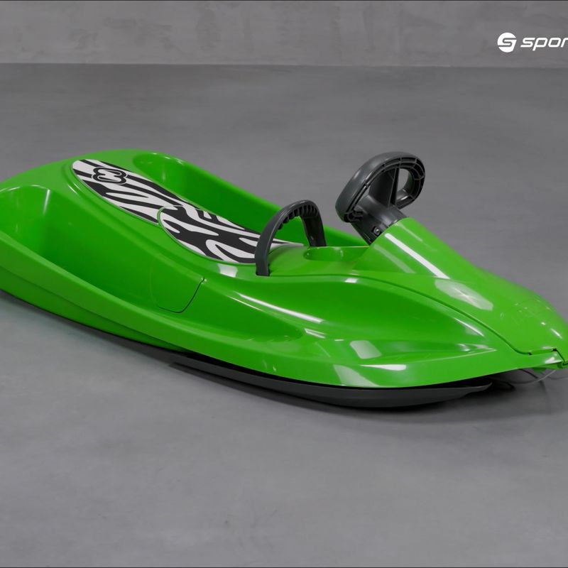 Санки з кермом дитячі Hamax Sno Zebra зелені 503516 7