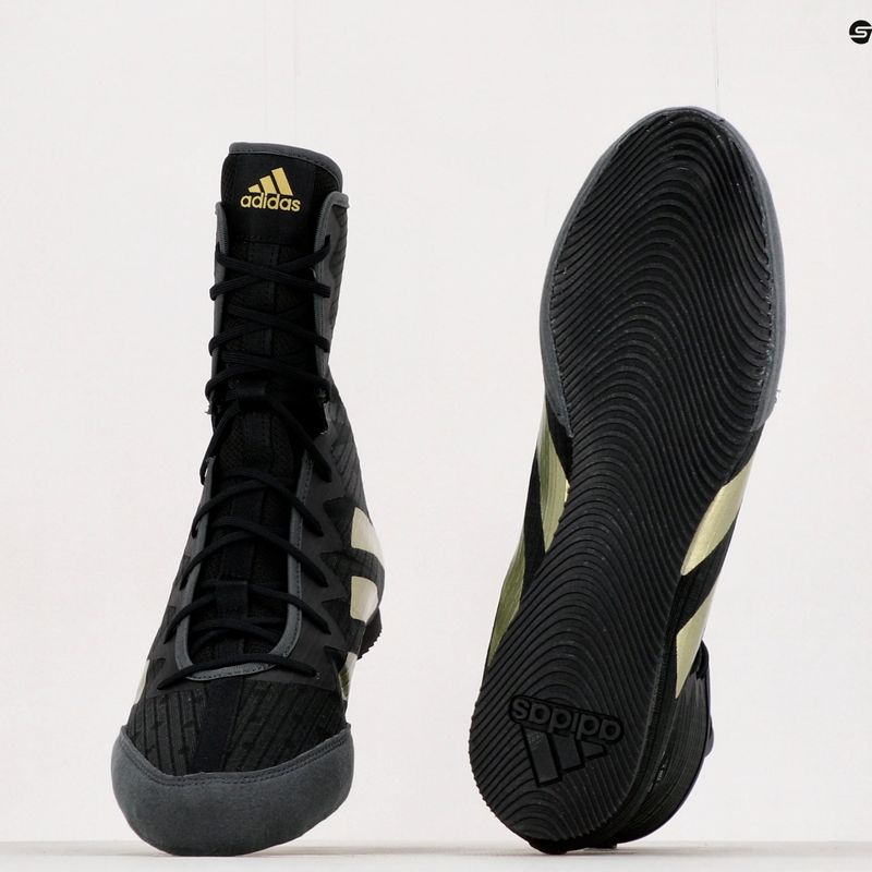 Кросівки боксерські adidas Box Hog 4 чорно-золоті GZ6116 12