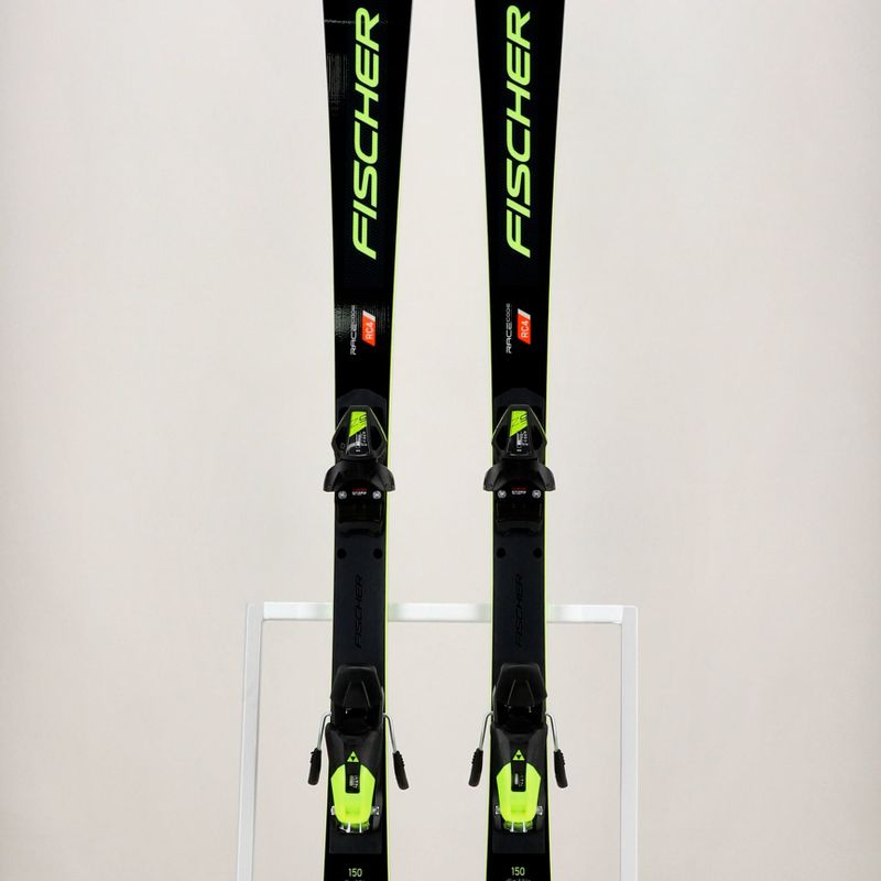 Лижі гірські дитячі Fischer RC4 Worldcup SL JR. M/O-Plate + RC4 Z9 GW AC black/yellow 13