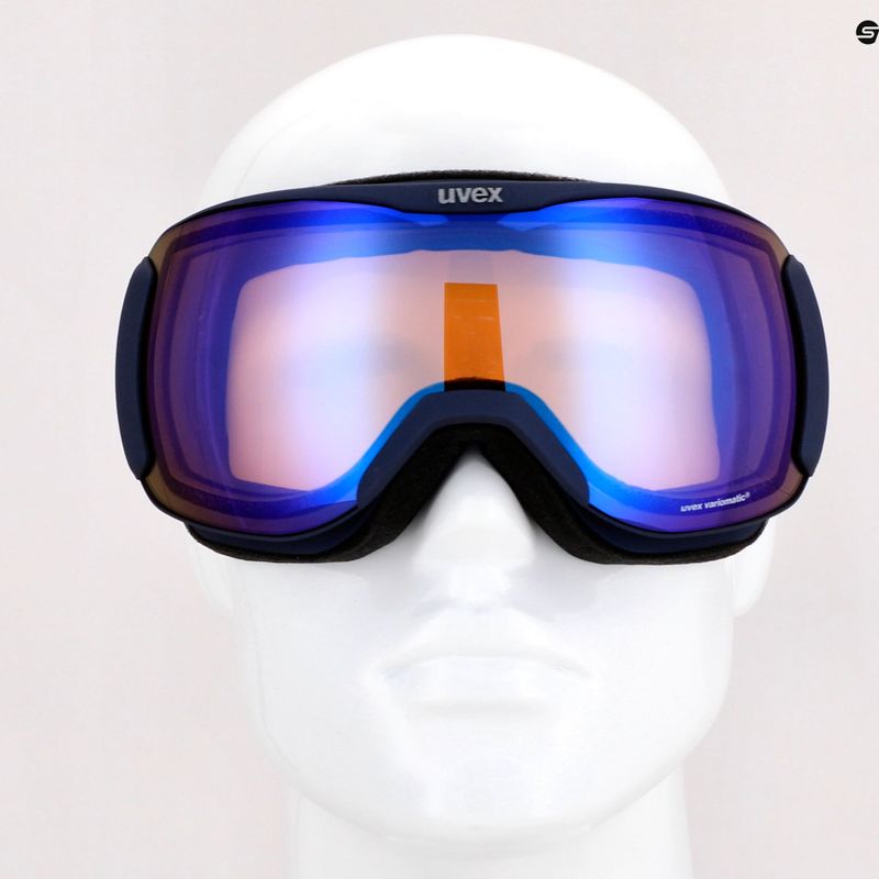 Маска лижна UVEX Downhill 2100 V navy mat/mirror blue variomatic/clear 55/0/391/4030 11