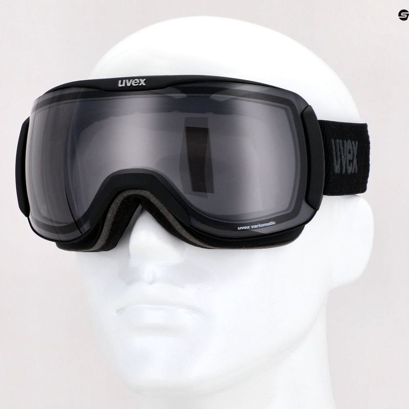 Маска лижна UVEX Downhill 2100 VPX black mat/variomatic polavision 55/0/390/2030 11