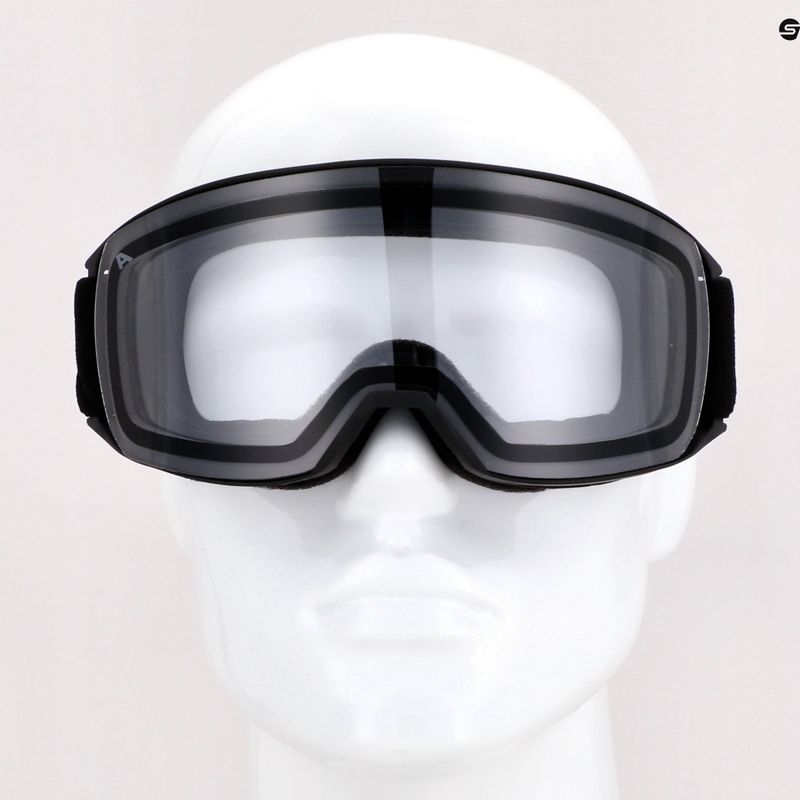 Маска лижна Alpina Nakiska black matt/clear 10