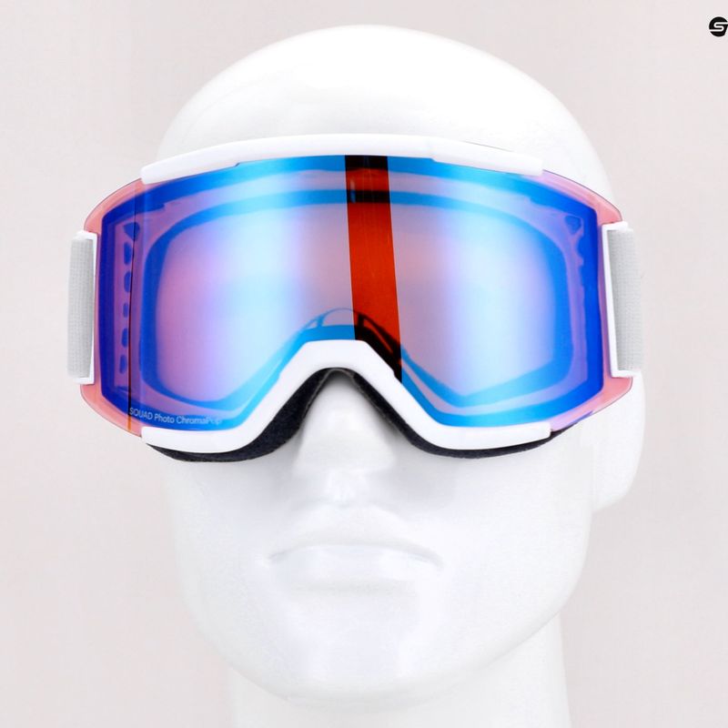 Маска лижна Smith Squad white vapor/chromapop photochromic red mirror M00668 8