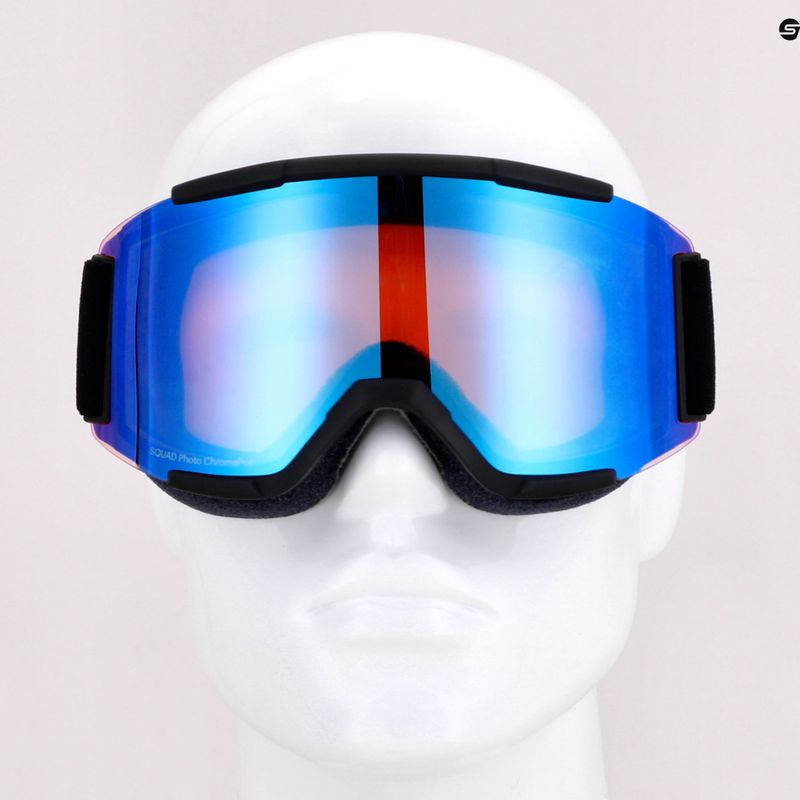 Маска лижна Smith Squad black/chromapop photochromic rose flash M00668 8