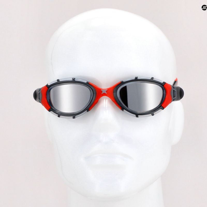 Окуляри для плавання Zoggs Predator Flex Titanium clear/red/mirrored smoke 461054 7