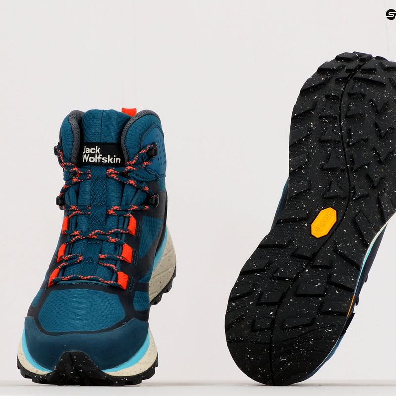 Черевики для трекінгу жіночі Jack Wolfskin Terraventure Texapore Mid блакитні 4049991_1227_075 10