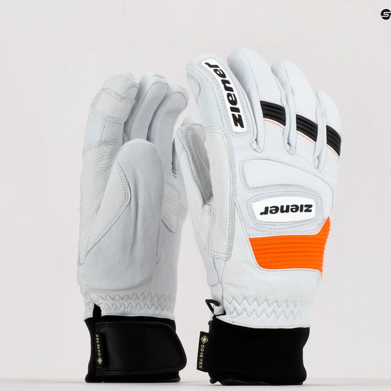 Рукавиці лижні чоловічі ZIENER Guard GTX + Gore Grip PR білі 801019 10