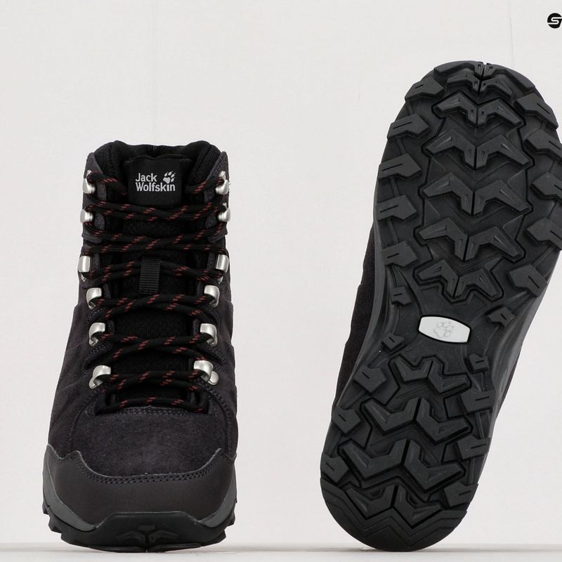 Черевики для трекінгу жіночі Jack Wolfskin Refugio Texapore Mid сірі 4050871 10