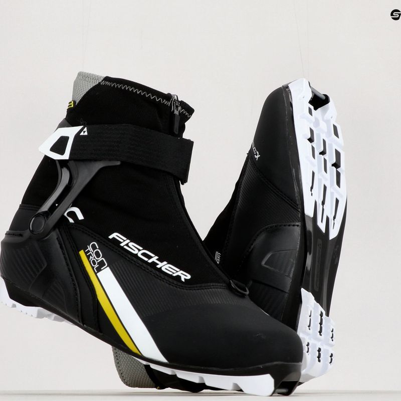 Черевики для бігових лиж Fischer XC Control black/white/yellow 18