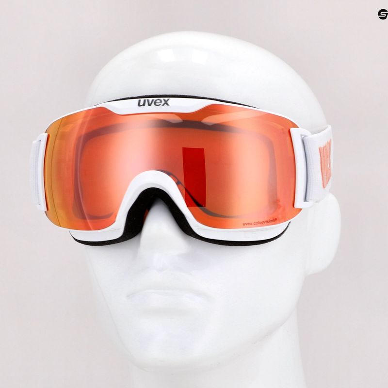 Маска лижна  UVEX Downhill 2000 S CV white/mirror rose colorvision orange 55/0/447/10 8