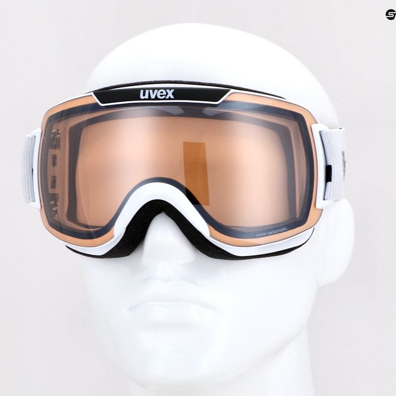 Маска лижна  UVEX Downhill 2000 V white/mirror silver variomatic 55/0/123/11 9