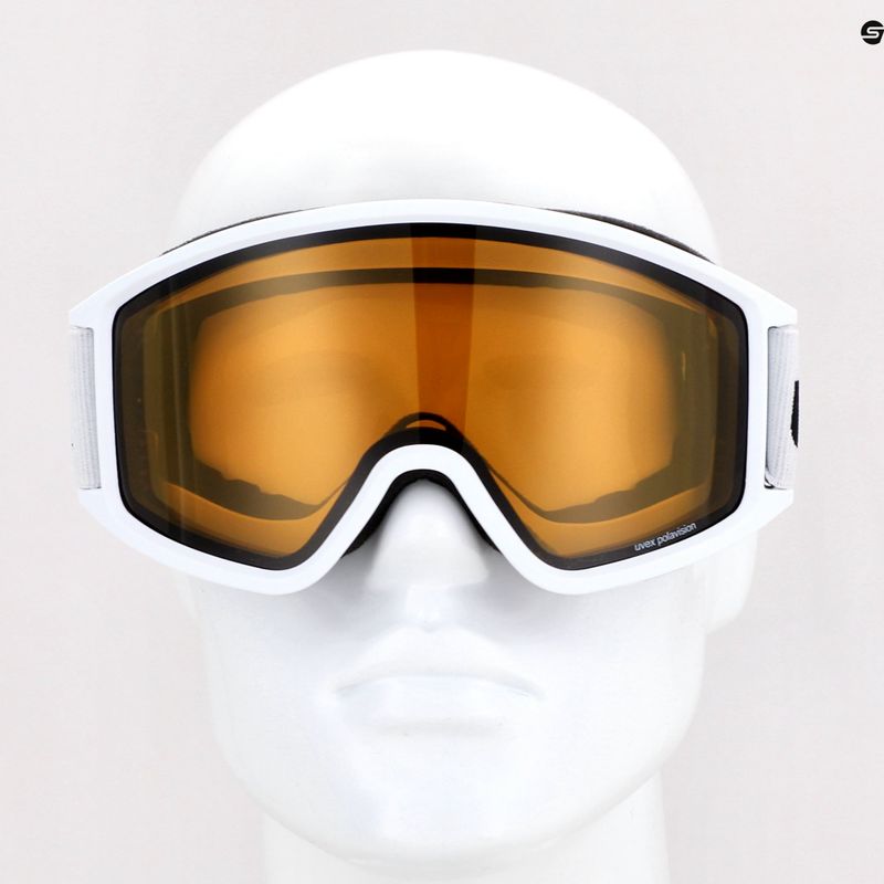 Маска лижна  UVEX G.gl 3000 P white mat/polavision brown clear 55/1/334/10 10
