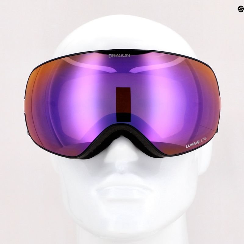 Маска лижна DRAGON X2S split/lumalens purple ion/lumalens amber 30786/7230003 12