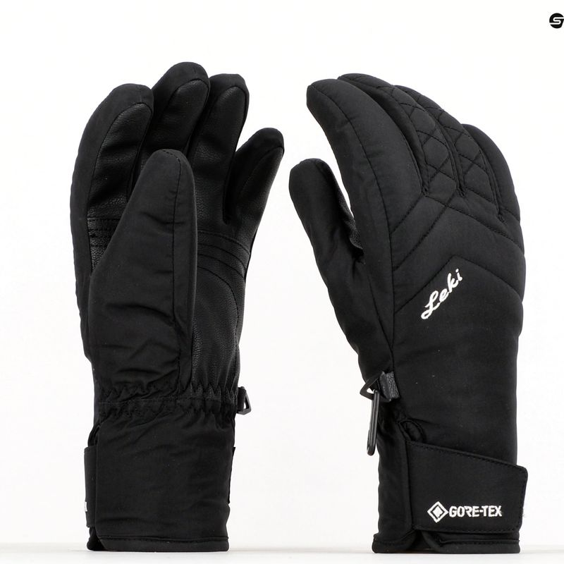 Рукавиці лижні жіночі LEKI Sveia Gtx Lady чорні 649804201 5
