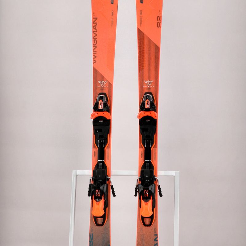 Лижі гірські Elan Wingman 82 CTI Fusion + EMX 12 помаранчеві ABBHBT21 12