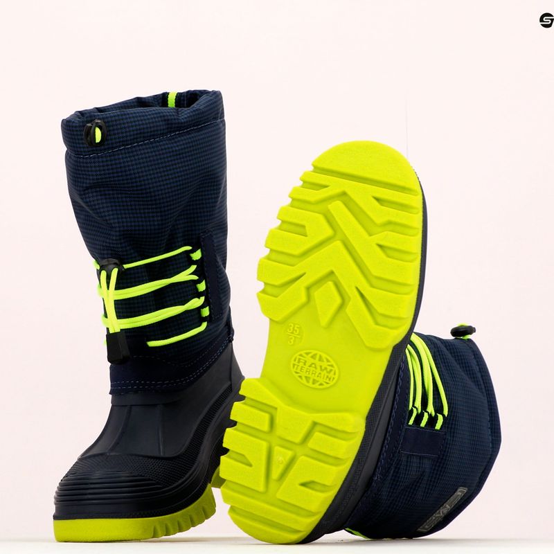 Черевики зимові підліткові CMP Ahto Snowboots синьо-жовті 3Q49574J/N950 13