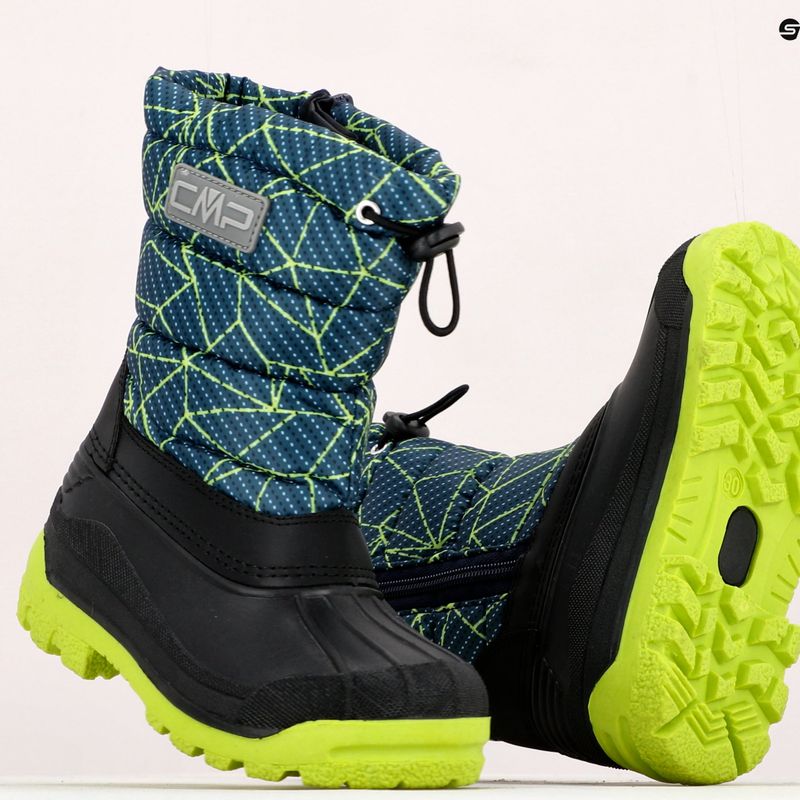 Черевики зимові дитячі CMP Sneewy блакитно-жовті 3Q71294 12