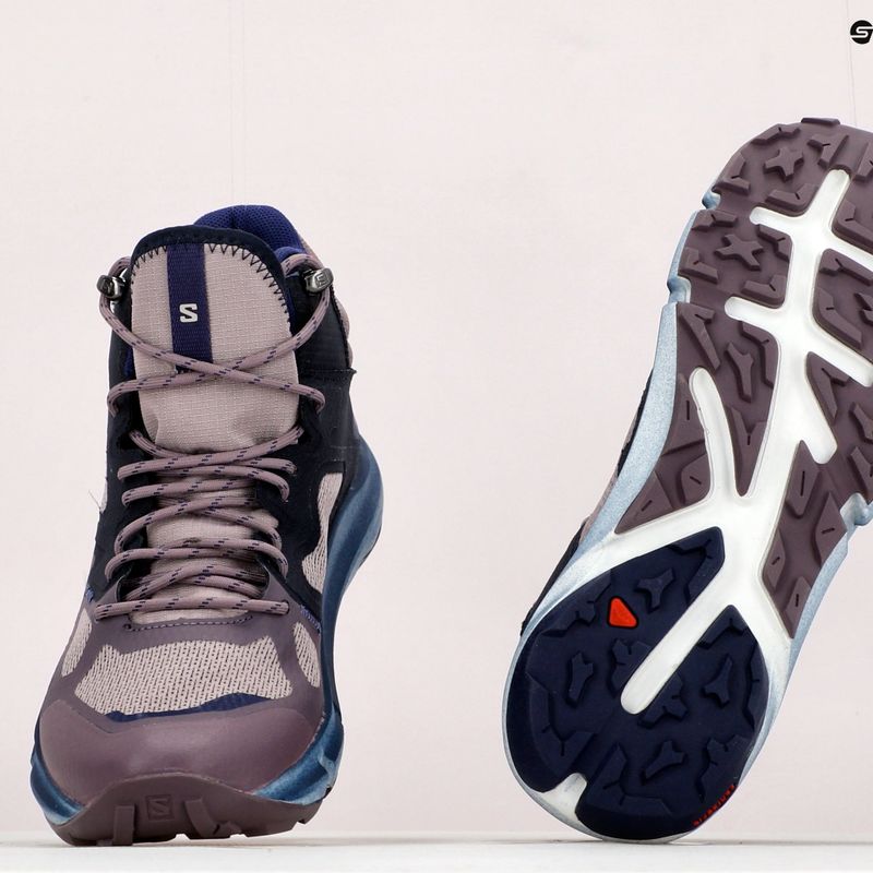 Черевики туристичні жіночі Salomon Predict Hike Mid GTX фіолетові L41737000 21