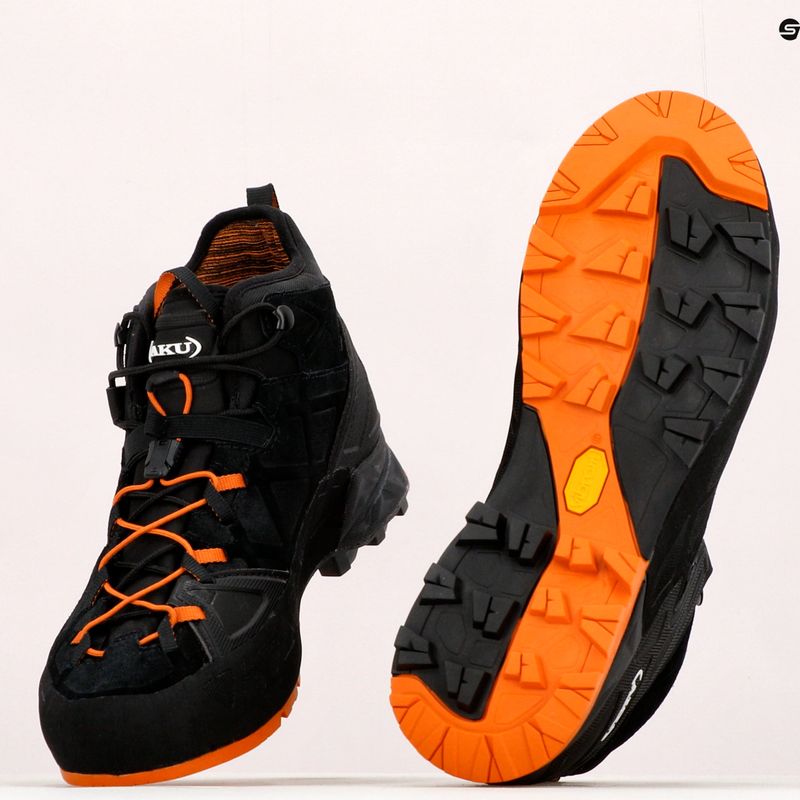 Черевики для альпінізму чоловічі AKU Rock DFS Mid GTX black/orange 14