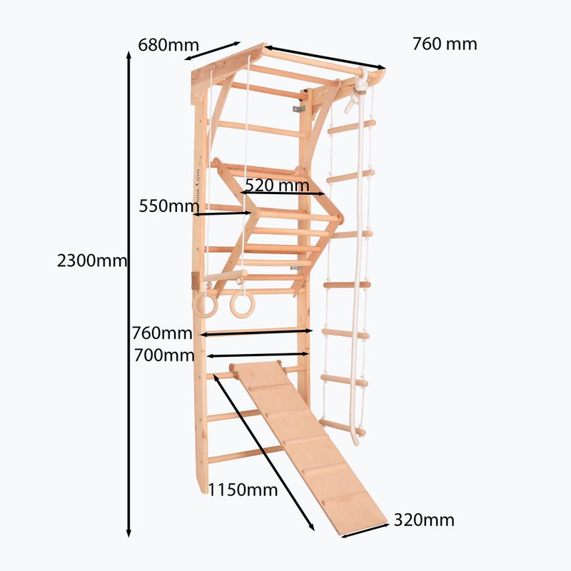 Драбина гімнастична RINAGYM Kinder 3 10