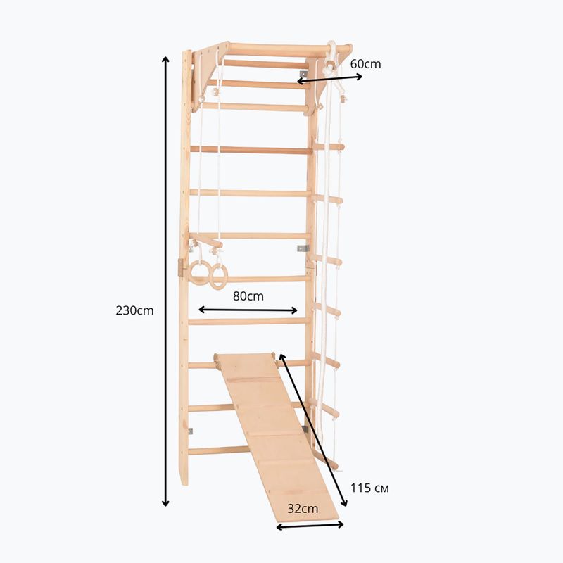 Драбина гімнастична RINAGYM Kombi 3 17