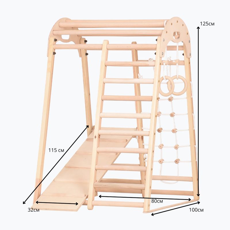 Трикутник гімнастичний для лазіння RINAGYM Kids 2 natural 10