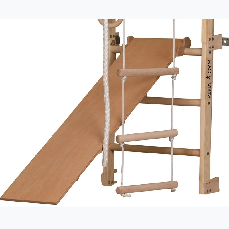 Драбина гімнастична RINAGYM ECO-PINE+SLIDE 4